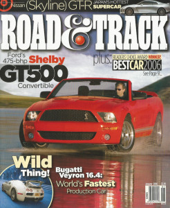 ROAD & TRACK 2006 JAN - Z06, SHELBY GT500, CHARGER